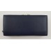 S 1519 - Дамски портфейл от естествена кожа в тъмно синьо с два монетника S 1519 - Дамски портфейл от естествена кожа в тъмно синьо с два монетника